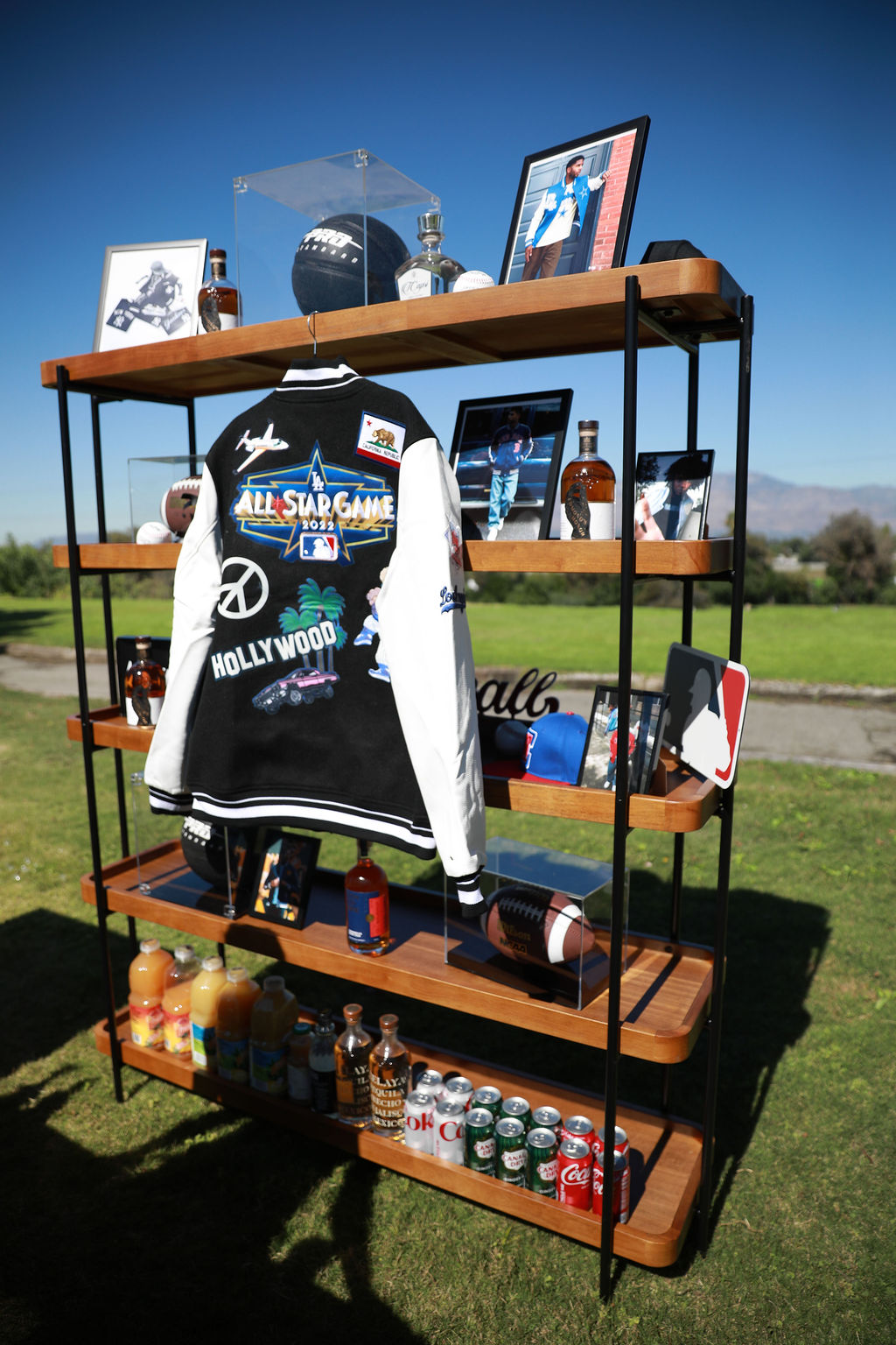 Pro Standard merchandise display shelf on course